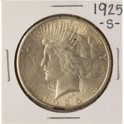 1925-S $1 Peace Silver Dollar Coin