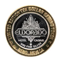 .999 Fine Silver Eldorado Reno, Nevada $10 Limited Edition Gaming Token