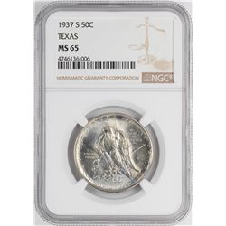 1937-S Texas Centennial Commemorative Half Dollar Coin NGC MS65