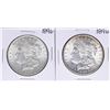 Image 1 : Lot of (2) 1896 $1 Morgan Silver Dollar Coins