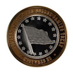 .999 Silver Westward Ho Casino Las Vegas $10 Casino Limited Edition Gaming Token