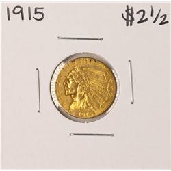 1915 $2 1/2 Indian Head Quarter Eagle Gold Coin