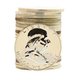 Roll of (20) Proof 1961 Franklin Half Dollar Coins