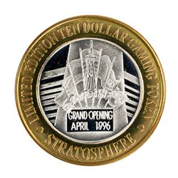 .999 Silver Stratosphere Las Vegas, NV $10 Casino Limited Edition Gaming Token