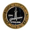 Image 2 : .999 Silver Stratosphere Las Vegas, NV $10 Casino Limited Edition Gaming Token