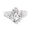 Image 2 : 14KT White Gold 1.20 ctw Diamond Ring