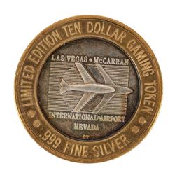 .999 Silver McCarran International Airport Las Vegas, NV $10 Limited Gaming Token