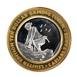 .999 Silver Caesars Palace Lake Tahoe, NV $10 Casino Limited Edition Gaming Token