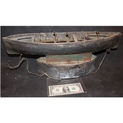 MOBY DICK 1930 SCREEN USED HERO WHALING BOAT MINIATURE TEN OAR WITH OARING MECHANISM INTACT