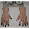 Image 1 : SEED OF CHUCK SCREEN USED HERO TIFFANY HANDS FROM ANIMATRONIC PUPPET