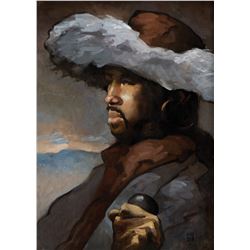 Jeff Jones original Mongol painting.