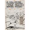 Image 1 : Kurt Schaffenberger original unused cover artwork for Magic Agent.