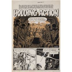 John Severin original artwork for Blazing Combat #2 complete 7-page story 'Holding Action'.