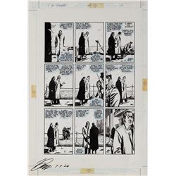 David Lloyd original artwork for V for Vendetta #9 Page 19.