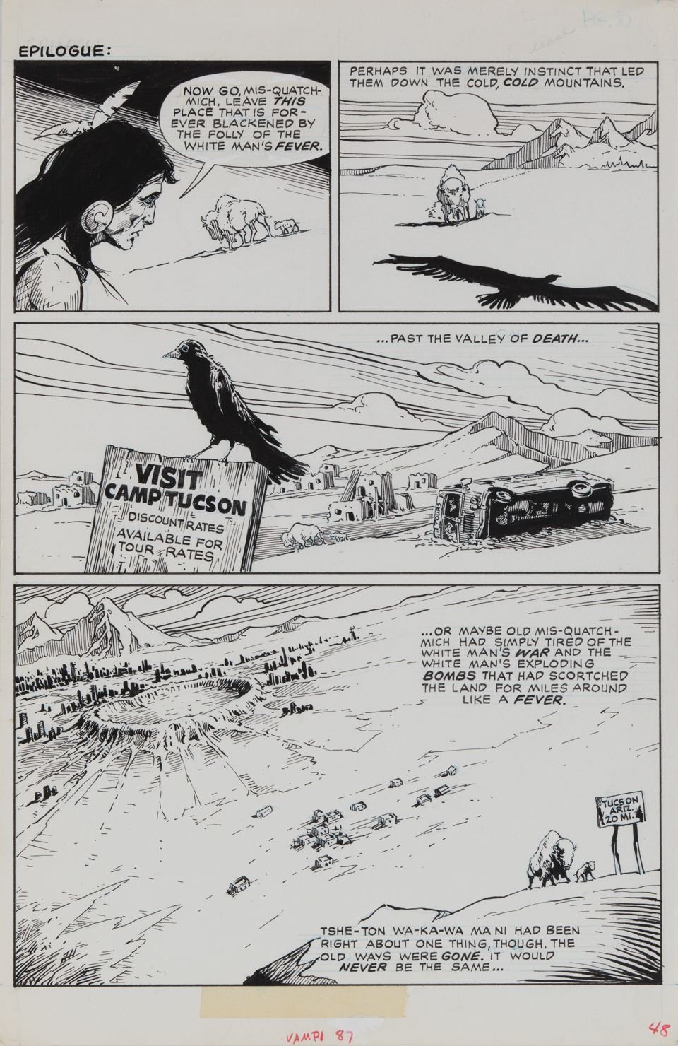 Val Mayerick (9) pages of original artwork from the story 'Fever' for ...