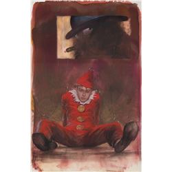 Jon J. Muth original cover painting for Moonshadow #9.