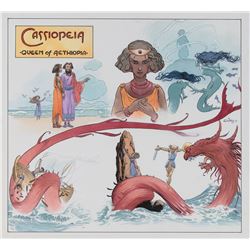 Charles Vess original painting 'Queen Cassiopeia'.