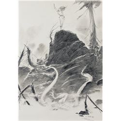 Charles Vess original preliminary artwork.