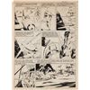 Image 1 : Al McWilliams original dogfight artwork for a 'Spitfire' story page from Crack Comics.