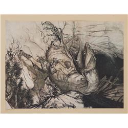 Arthur Rackham (5) engravings.