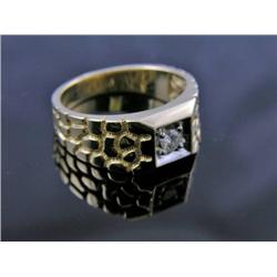 Mens Ring .15ct Solitaire Diamond