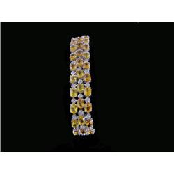 Bracelet 31ct of Yellow Sapphires