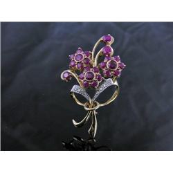 Pin/Brooch 4.20 of Rubies