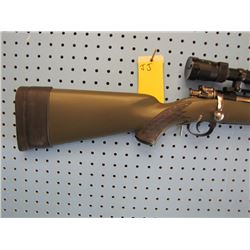 JJ... custom built Mauser action 45 70 glass beaded stainless Barrel with muzzle brake AETEC variabl
