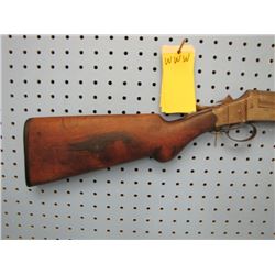 www... Ranger 12 gauge single shot break open stock cracked chip out of fore stock break open lever 