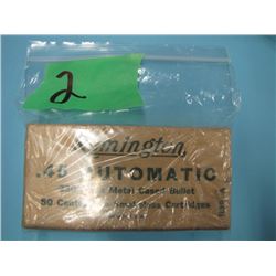 collector box Remington 45 automatic ammunition