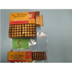 lot of two boxes 7.63 mm kynoch Mauser pistol cartridges 60 rounds total