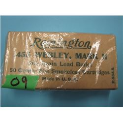 collector box of Remington .455 Webley mark II ammunition