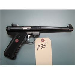 a25... RESTRICTED Ruger Mark III Target 22 long rifle with two clips and case