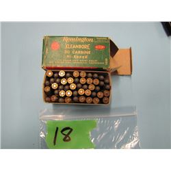 collector box Remington kleanbore 30 carbine ammunition