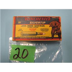 collector box Winchester Silvertip 250 - 3000 Savage 20 rounds