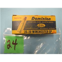 collector box Dominion 25 - 20 Winchester SP 20 rounds