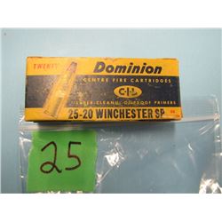 collector box Dominion 25 - 20 Winchester SP 20 rounds