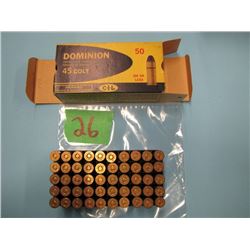 collector box Dominion 45 Colt 50 rounds