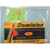 Image 1 : collector box Dominion 25 - 35 Winchester SP ammunition