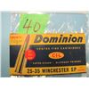 Image 1 : collector box Dominion 25 - 35 Winchester SP ammunition