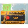 Image 1 : box Dominion 30/30 Winchester ammunition