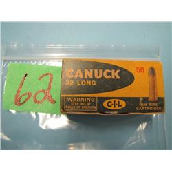 box Canuck 32 long ammunition