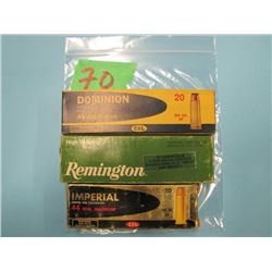 lot of 3 boxes 44 REM Magnum. Dominion, Remington, Imperial