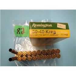 box Remington 30 - 40 krag 18 live and two brass