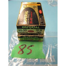 lot of two boxes Imperial 3030 ammunition