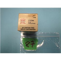 box 218 bee Western Super X ammunition