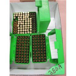 lot of 112 live count .204 ammunition and brass