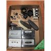 Image 1 : box with game call tapes scope mounts butt plates misc