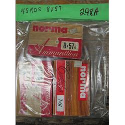 bag of 8 by 57 ammunition 45 rounds