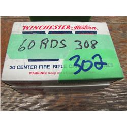 lot of 60 rounds 308 reload ammo